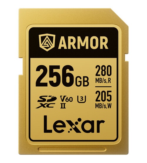 Lexar 256GB ARMOR GOLD UHS-II SDXC Memory Card (Promo Discount Rp. 461.000 Periode 15 Mei s/d 15 Juni 2025)